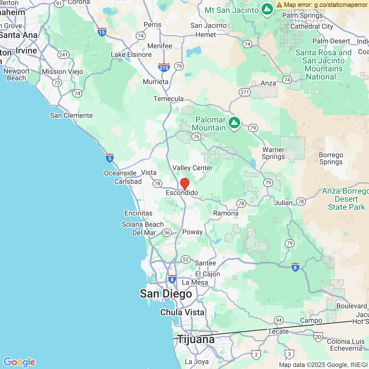 Google map image of our locations